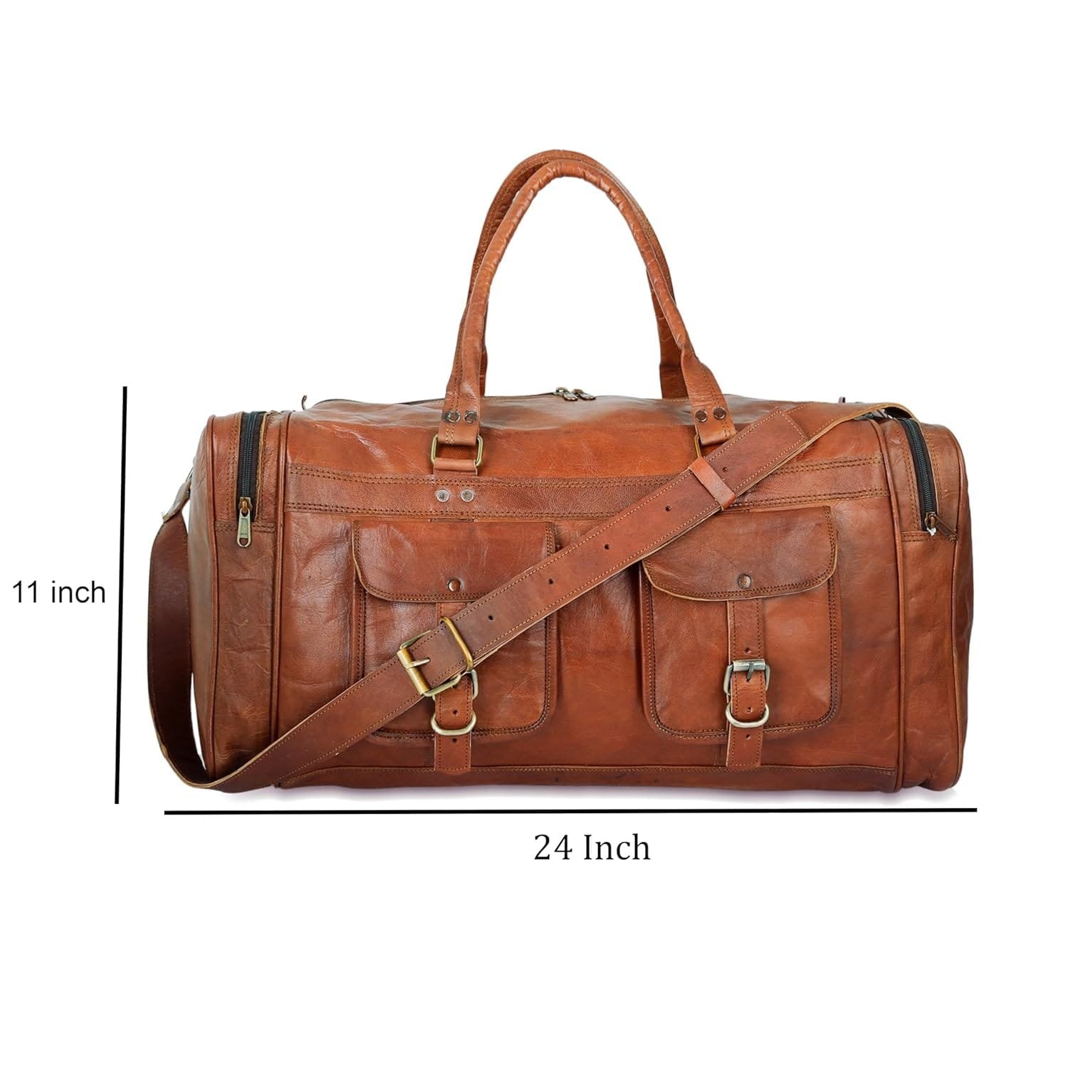 Genuine Leather Duffle Bag